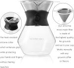 Mixpresso Pour Over Coffee Maker with Glass Carafe