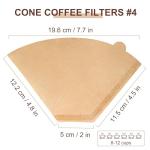 Brown No. 4 Coffee Filters, 200 Count