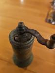 Turkish Brass Coffee Grinder with Ornate Design