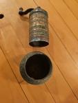 Turkish Brass Coffee Grinder with Ornate Design