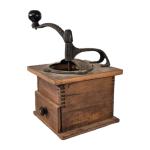 Vintage 1887 Coffee Grinder Mill with Wood and Iron