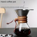Heat-Resistant Borosilicate Glass Pour Over Coffee Maker
