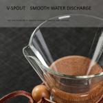 Heat-Resistant Borosilicate Glass Pour Over Coffee Maker