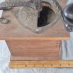Vintage 1887 Coffee Grinder Mill with Wood and Iron
