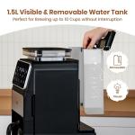 Gevi 10-Cup Coffee Maker with Built-in Grinder