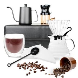 Kompixitys Portable Pour Over Coffee Maker Set
