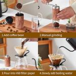 Durable Pour Over Coffee Maker Set - 6 Pieces