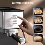 Electactic Espresso Machine with Touch Screen and Steam Wand