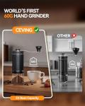 Portable Mini Manual Coffee Grinder with 40 Settings