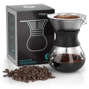 Portable Pour Over Coffee Maker - 10.5oz Glass
