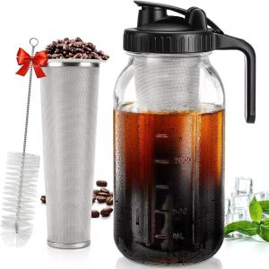 Cold Brew Coffee Maker with Stainless Steel Filter