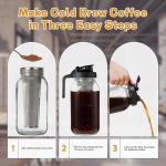 Cold Brew Coffee Maker with Stainless Steel Filter