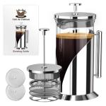 Cafe Du Chateau 34oz Stainless Steel French Press