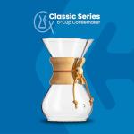 Chemex Classic 6-Cup Glass Pour-Over Coffeemaker