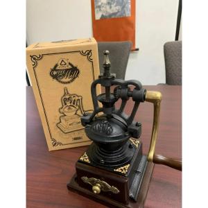 Large Vintage Cast Iron Manual Coffee Grinder