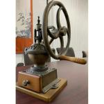 Large Vintage Cast Iron Manual Coffee Grinder