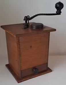 Vintage 1890s Hand Crank Coffee Grinder Mill