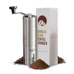 Manual Coffee Grinder with Stainless Steel Burrs