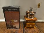 Hand Crank Vintage Coffee Grinder with Dovetail Drawer