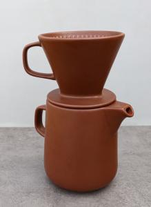 Ebros Porcelain Coffee Maker and Dripper Set