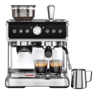 Euhomy Espresso Machine with Grinder and Frother