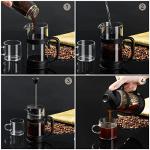 French Press Coffee Maker - 12 OZ, Bamboo Handle