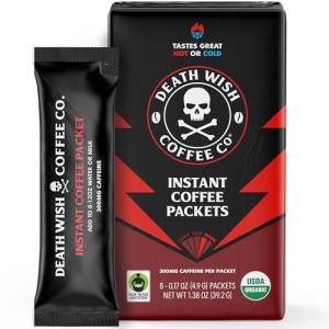 Death Wish Instant Coffee Packets - 8 oz