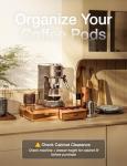 Acacia Wood K Cup and Tea Pod Organizer