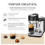 Breville Nespresso Vertuo Creatista Coffee Maker, Black