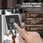 COFIBREWS Home Coffee Bean Burr Grinder 45 Settings