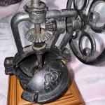 Rustic Cast Iron Hand Crank Coffee Grinder