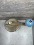 Lite Blue Vintage Barrel Coffee Grinder from Italy