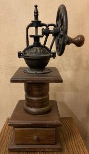 Wood and Iron Vintage Coffee Grinder