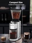 Aromaster Conical Burr Coffee Grinder with Timer