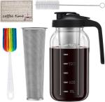 64oz Cold Brew Coffee Maker with Stainless Steel Filter