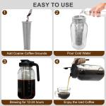 64oz Cold Brew Coffee Maker with Stainless Steel Filter