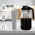 64oz Cold Brew Coffee Maker with Stainless Steel Filter