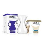 Chemex 8-Cup Glass Coffee Maker Bundle
