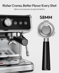 Euhomy Espresso Machine with Grinder and Frother