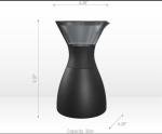 Asobu Insulated Pour Over Coffee Maker - Black