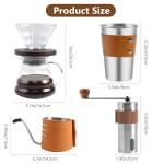 LHS 4-Piece Pour Over Coffee Maker Set