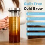 Hydracy Cold Brew Coffee Maker - 1.6 Quart Pitcher