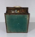 Vintage Hand Painted Wooden Coffee Grinder Mill