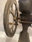 Antique Cast Iron Coffee Grinder with 12" Wheel