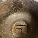 Antique Cast Iron Coffee Grinder with 12" Wheel