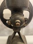 Antique Cast Iron Coffee Grinder with 12" Wheel