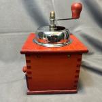 Vintage Hand Crank Coffee Grinder with Wood & Metal