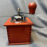 Vintage Hand Crank Coffee Grinder with Wood & Metal