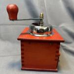 Vintage Hand Crank Coffee Grinder with Wood & Metal