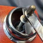 Vintage Hand Crank Coffee Grinder with Wood & Metal